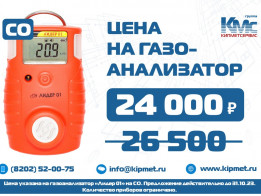 Снижена цена на газоанализатор (СО)